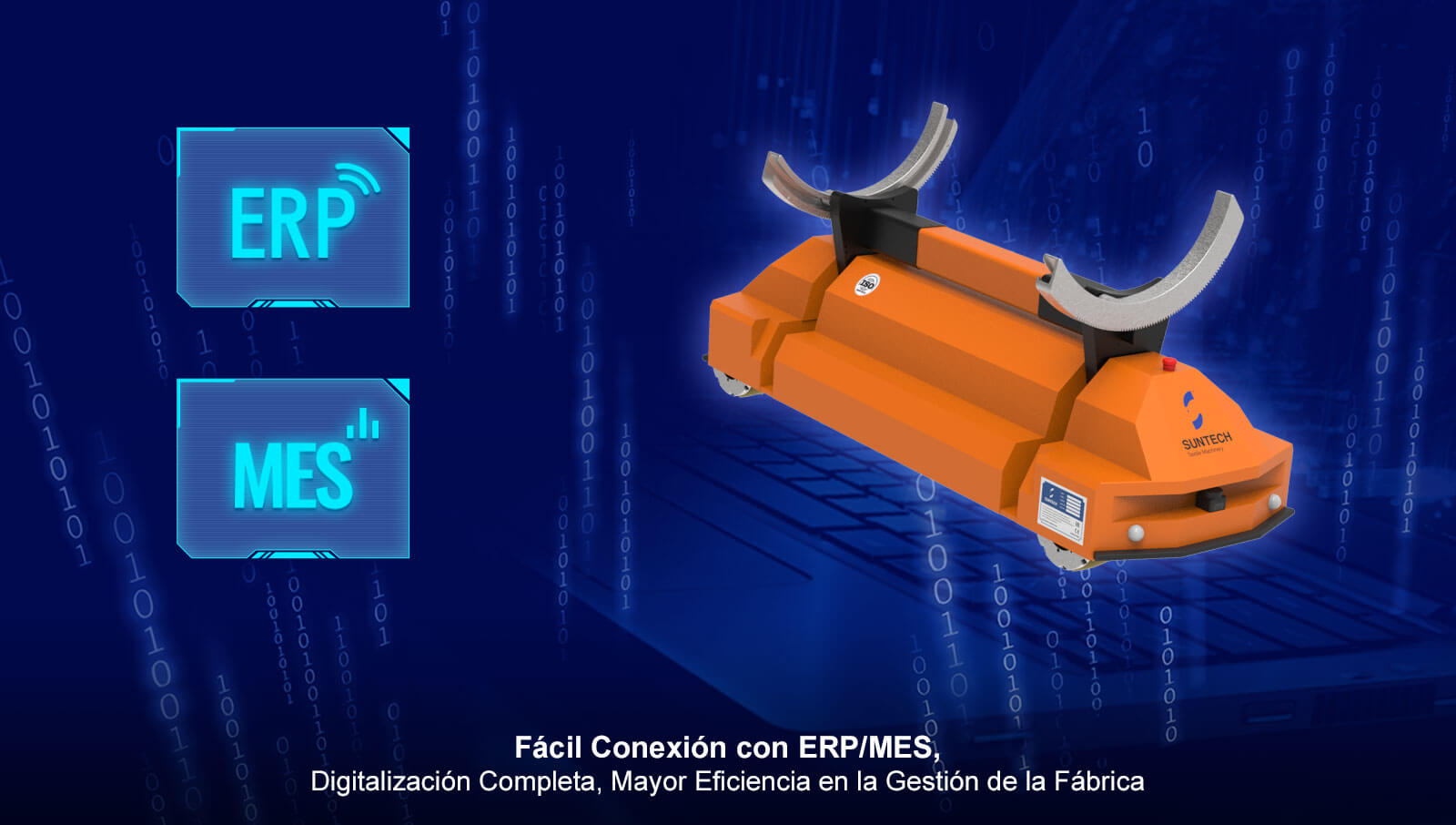 Vehículos Guiados Automatizados Fácil Conexión con ERP/MES