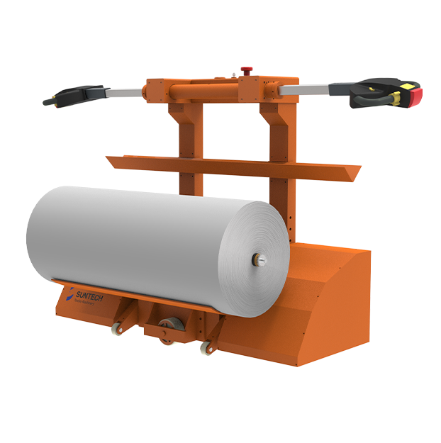 CARRO ELÉCTRICO PARA MUDAR ROLLOS DE TELA