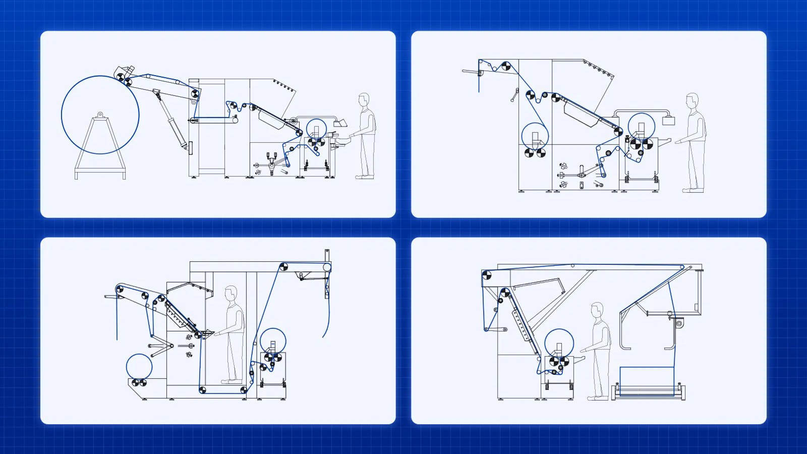 Máquina de control de tejidos de punto Sistema de 4 puntos: calidad, producción, inventario, gestión de datos