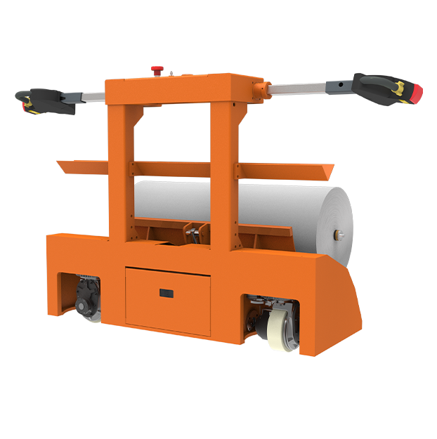 CARRO ELÉCTRICO PARA MUDAR ROLLOS DE TELA