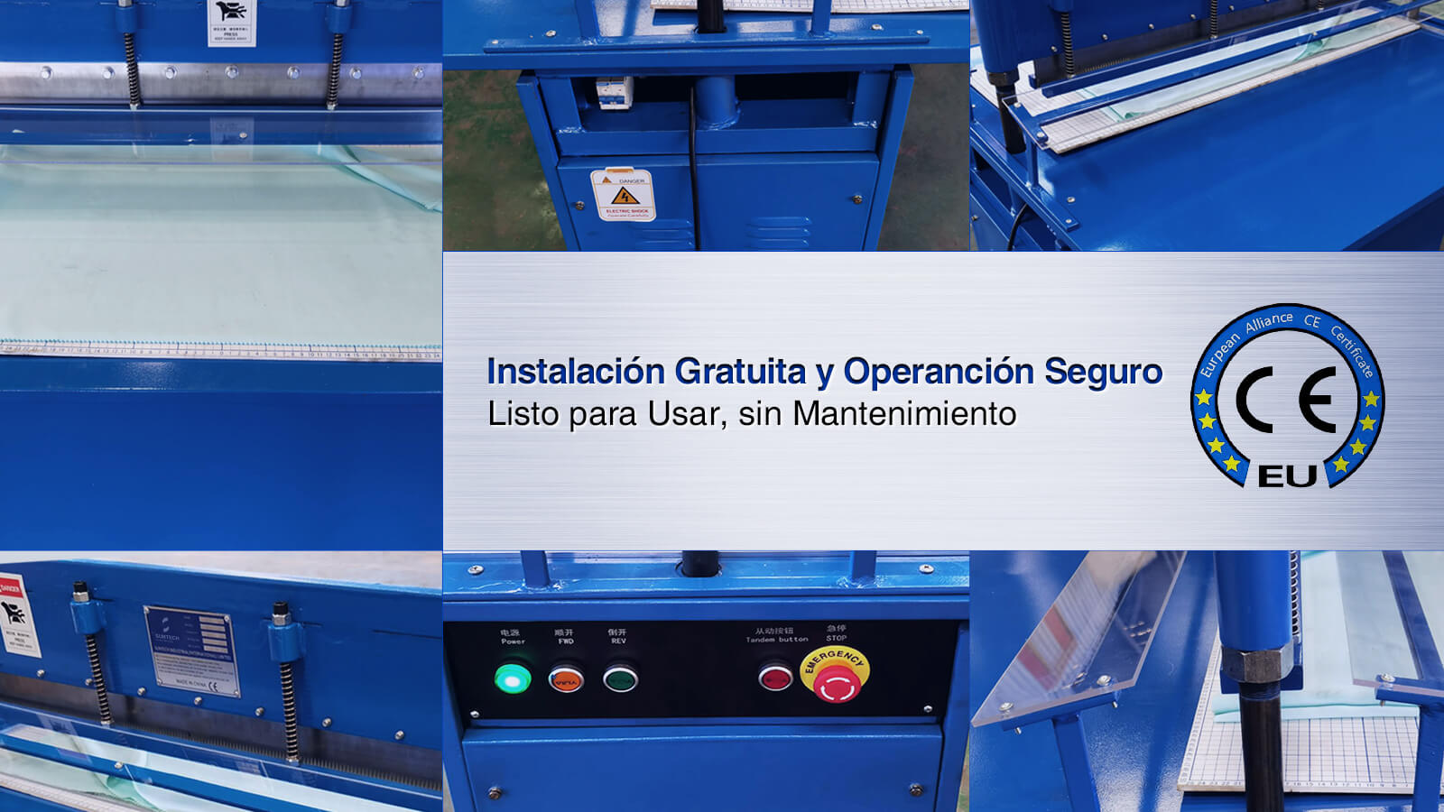 Instalación gratuita de la máquina cortadora de muestras de tela motorizada 