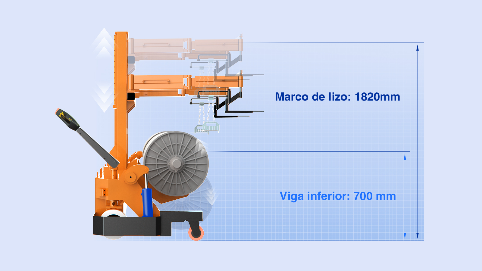 Marco de lizo 1820mm-700mm