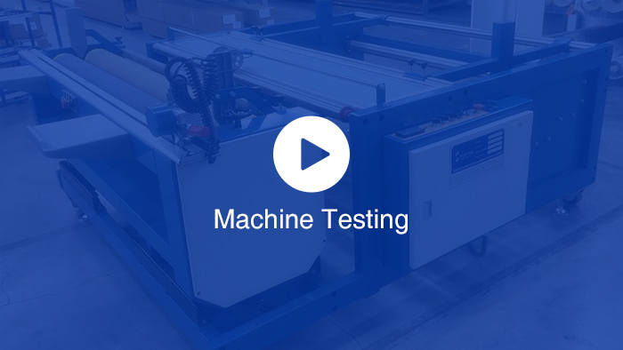 Vídeo de prueba de la máquina de inspección y medición de telas tipo mesa