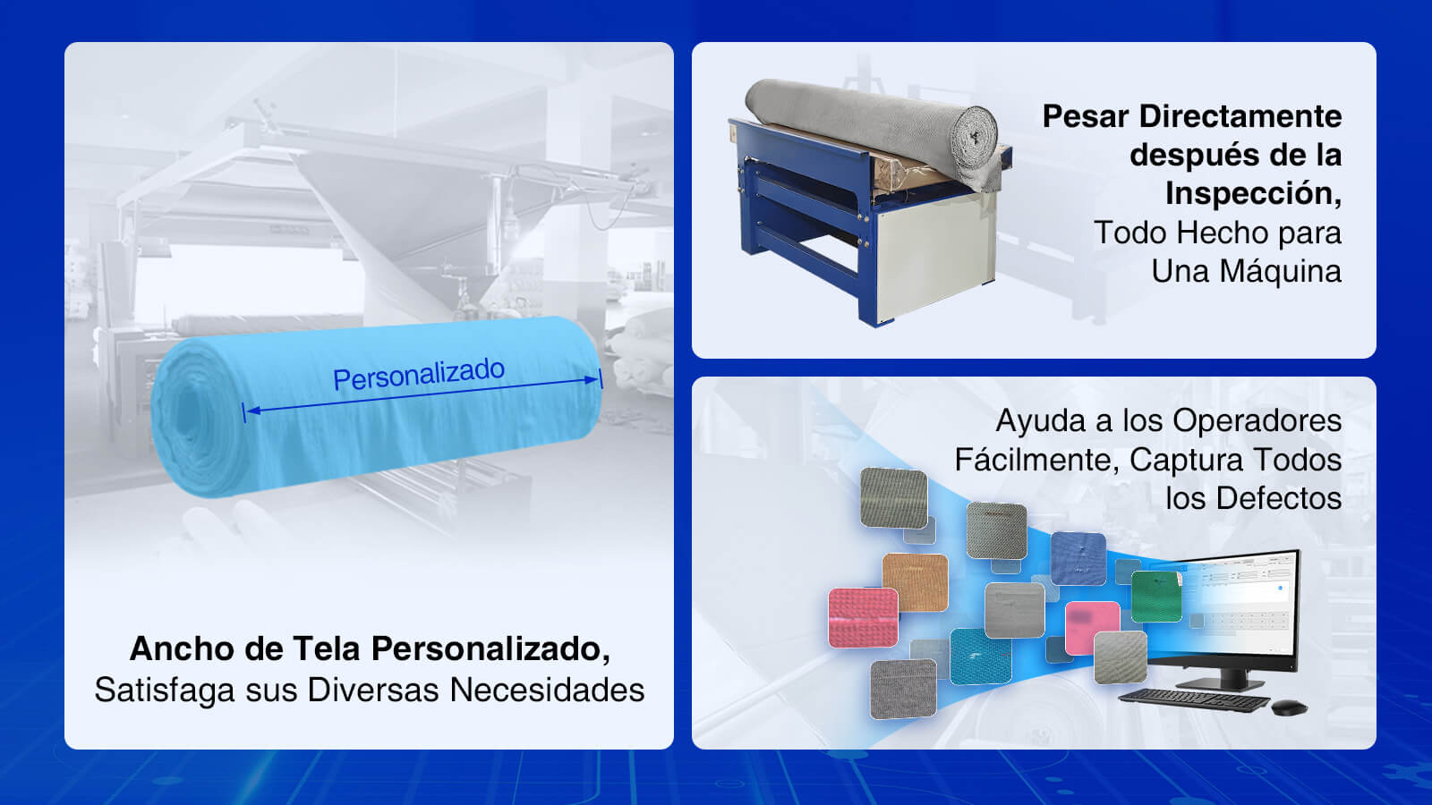 La máquina de inspección y corte longitudinal de tela gris satisface sus diversas necesidades