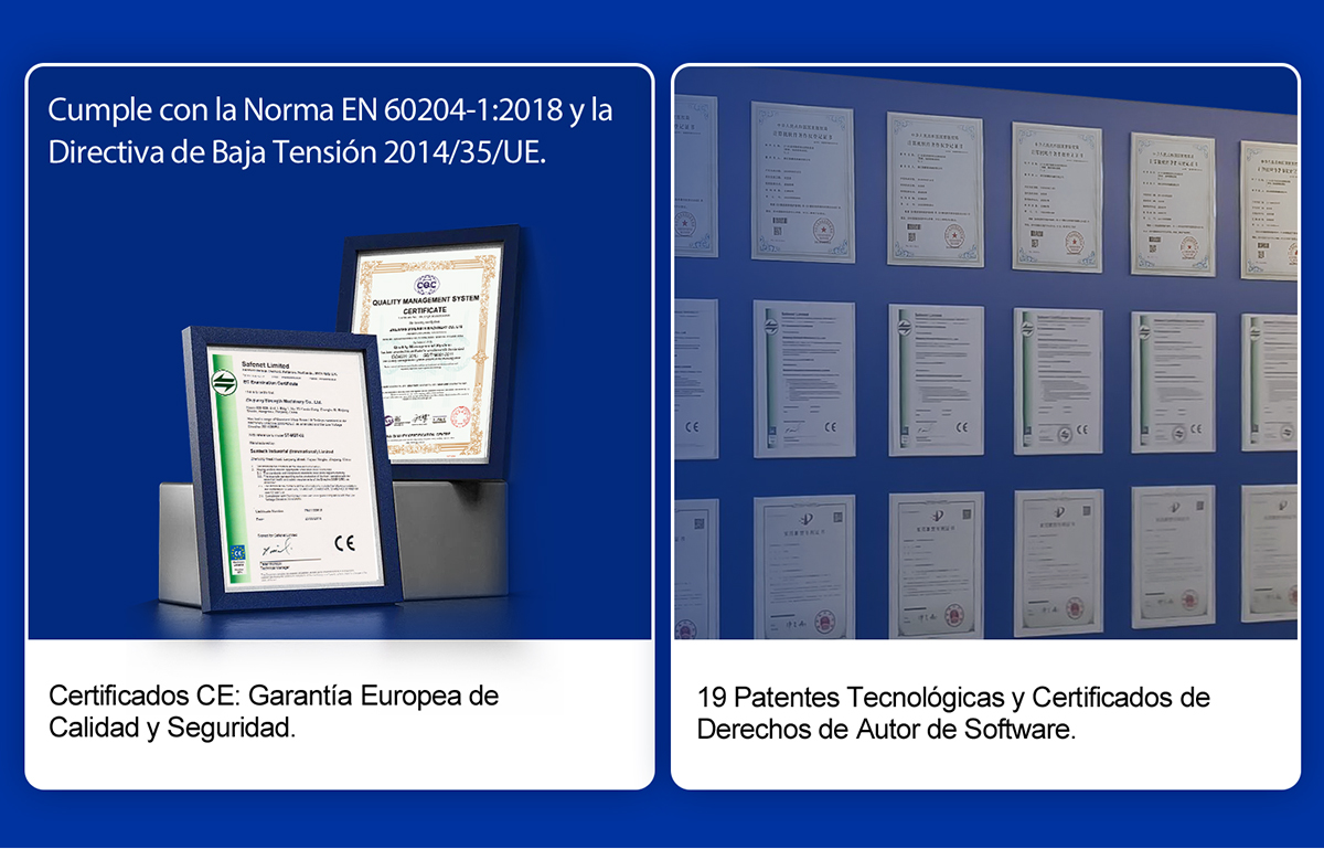 Empaquetadora automática de telas con estándares europeos.