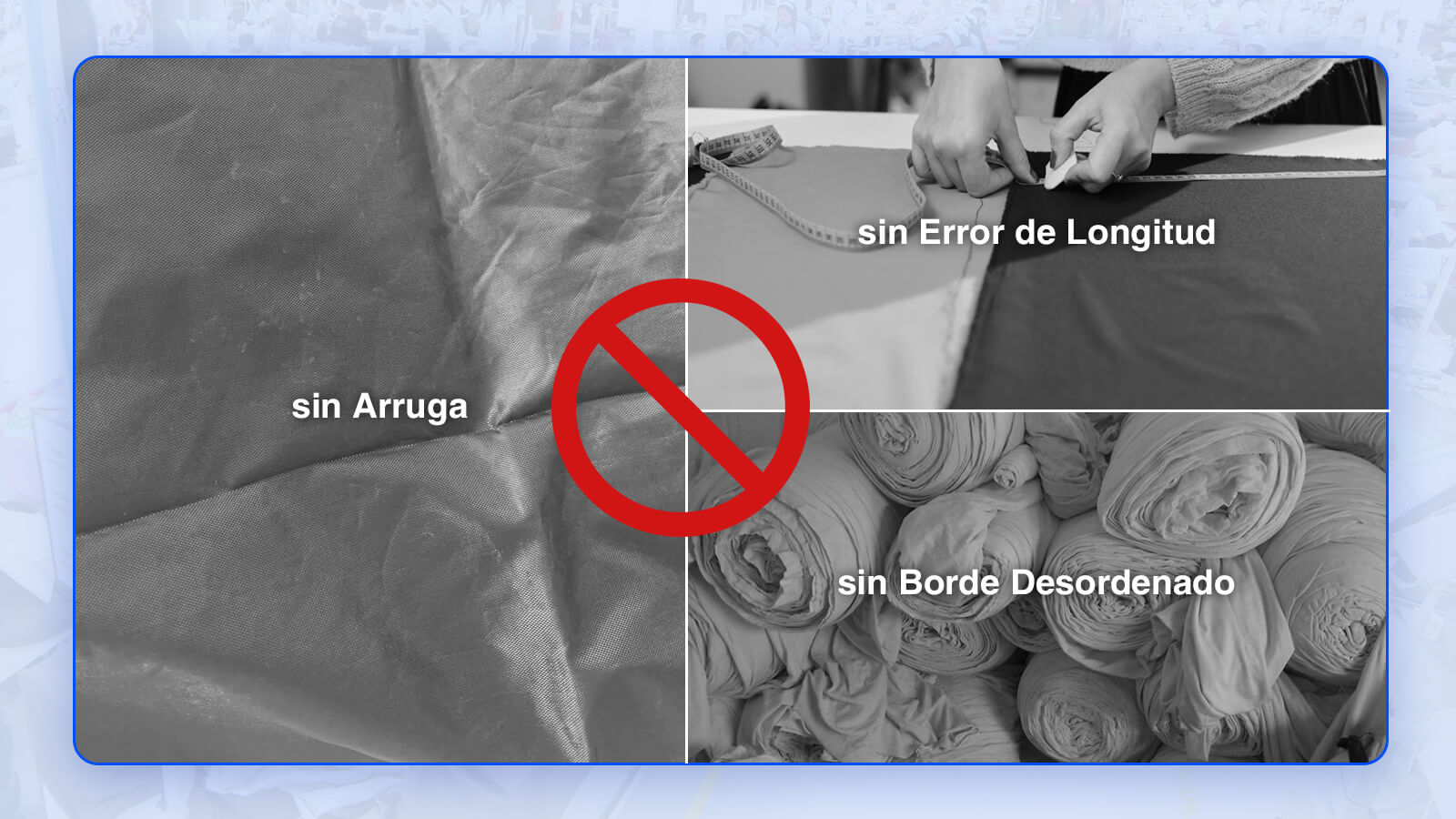 Características de la máquina de corte e inspección de telas