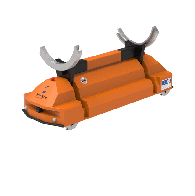 Vehículos guiados automatizados (muda de rollos de tela)