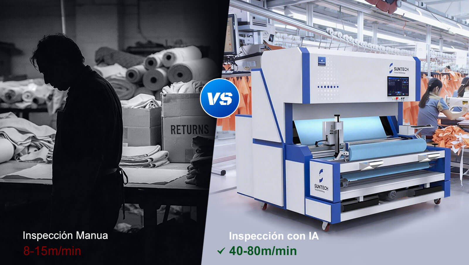 Sistema de Inspecci&oacute;n Visual con IA Inspecci&oacute;n con IA 40-80m/min
