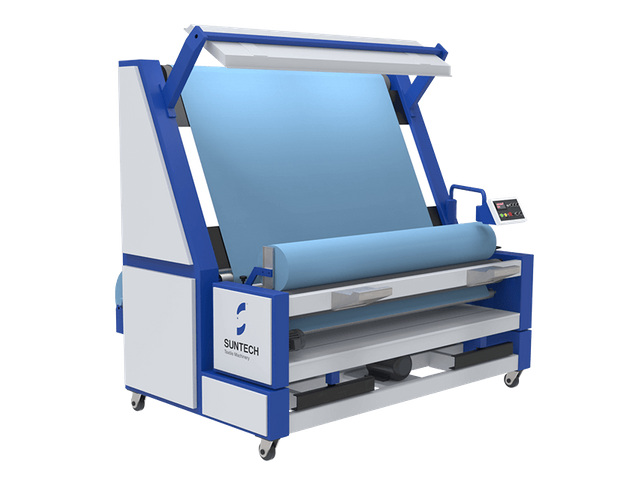Máquina compacta de inspección de tejidos tejidos
