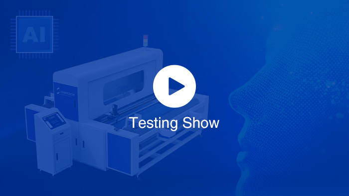 Máquina de inspección de telas con IA Pruebas Mostrar vídeo