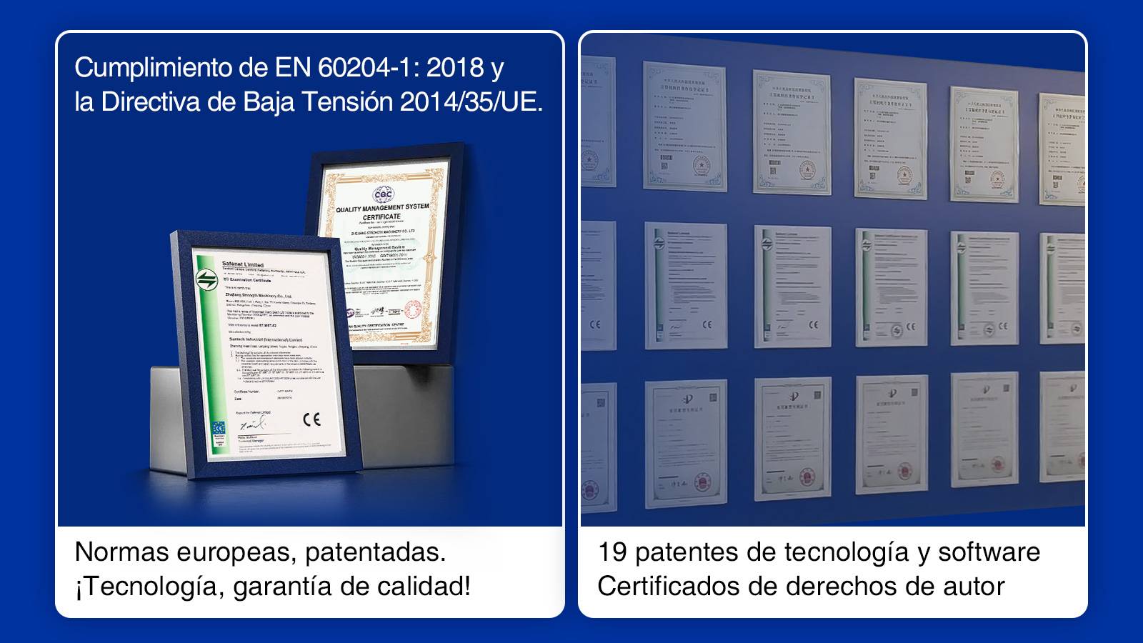 Empaquetadora automática de telas con estándares europeos.