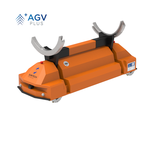 Vehículos Guiados Automatizados(Descarga de Rollos de tela)