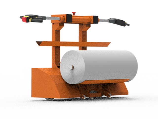 CARRO ELÉCTRICO PARA MUDAR ROLLOS DE TELA