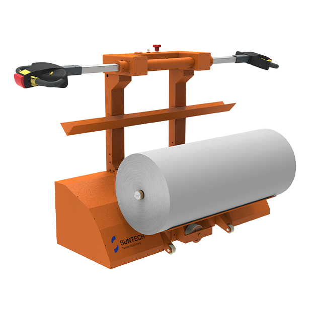 CARRO ELÉCTRICO PARA MUDAR ROLLOS DE TELA