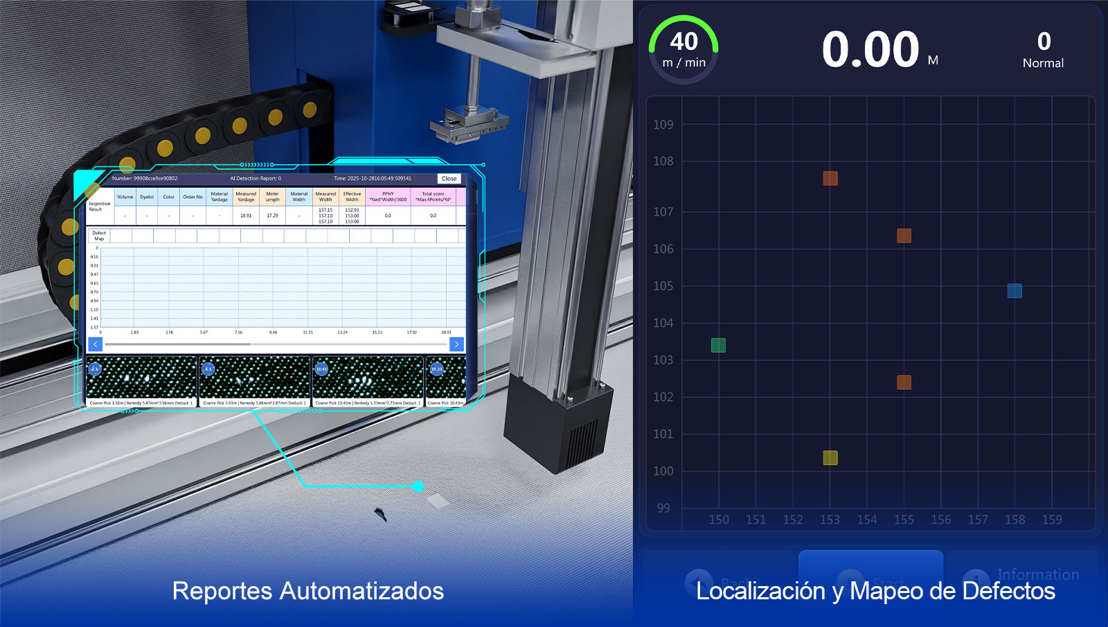 Sistema de Inspecci&oacute;n Visual con IA Localizaci&oacute;n y Mapeo de Defectos